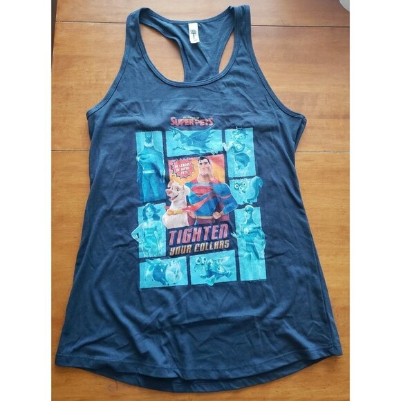 Junior's DC League of Super-Pets Graphic Racerback Tank Top (Size Large) - Picture 6 of 6